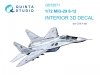 Quinta Studio QD72071 MiG-29 9-12 3D-Printed & coloured Interior on decal paper (GWH) 1/72